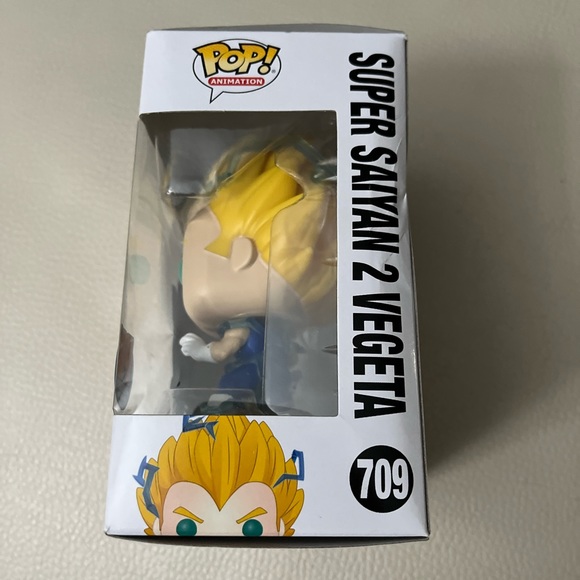 NWT - Funko Pop! Animation Dragonball Z #709 Super Saiyan 2 Vegeta PX Exclusive - Picture 4 of 5